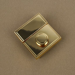 Цена за 2 шт. Застёжка для сумки, 4,3 4,7 см, цвет золотой - Арт узор фото 2