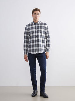 Regular Fit Uzun Kollu Ekose Erkek G?mlek