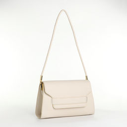 Сумка женская мессенджер без застёжки, 26×7×15 см, бежевая