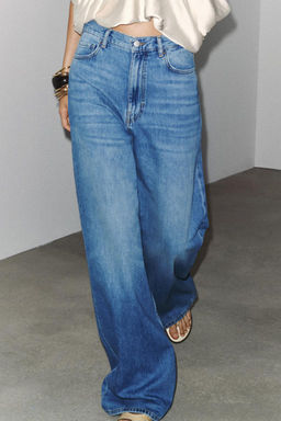 ZW COLLECTION HIGH-WAIST PALAZZO JEANS - Zara фото 28