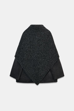 WOOL BLEND BLAZER WITH SCARF ZW COLLECTION - Zara фото 17