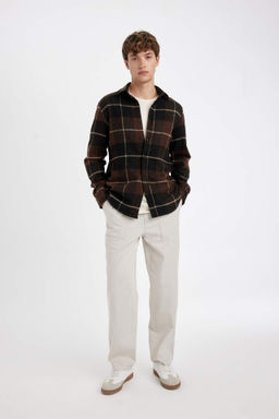 Gabardin Pantolon Wide Straight Fit Cepli Genis Duz Paca - Defacto фото 3