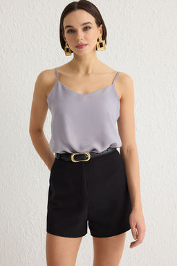 Trendyolmilla Siyah Basic Ask?l? Dokuma Bluz TWOSS19BB0224