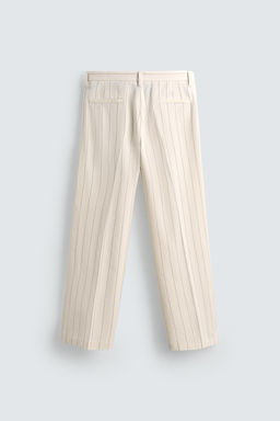 PLEATED STRIPED TROUSERS - Zara фото 8