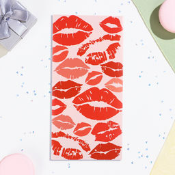 Цена за 10 шт. Конверт для денег Универсальный поцелуи, 16х8 см - Дарим красиво фото 2