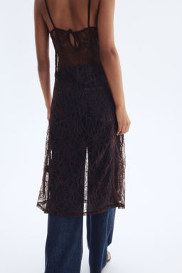 Vestido de encaje con tirantes espagueti - H&m фото 7