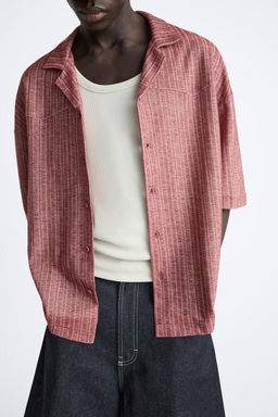 EMBROIDERED JACQUARD SHIRT - Zara фото 6