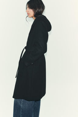 ABRIGO SOFT CAPUCHA / Negro - Zara фото 5