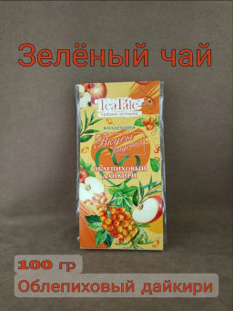 TeaTale/Вкусы радости/ Облепиховый дайкири / (780) чай зеленый вес 100 г (Рязанская ЧФ)