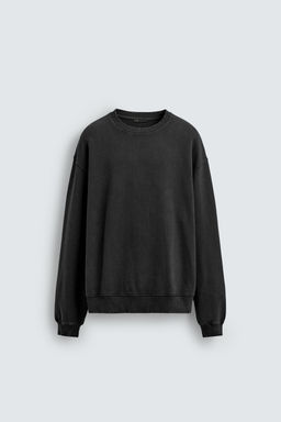 FADED HERRINGBONE-EFFECT SWEATSHIRT - Zara фото 7