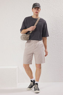 TRENDYOL MAN Erkek Tas Regular Fit Brit Kapamal? Gabardin Sort & Bermuda TMNSS25SR00012 - Trendyolmilla фото 2