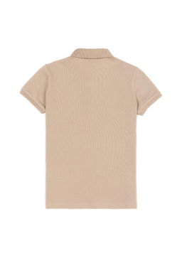 Базовая футболка цвета хаки для девочек с воротником-поло Неожиданная скидка в корзине - U.s. polo assn фото 2