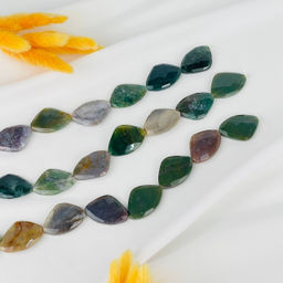 Бусины для украшений из Мохового агата 39 см