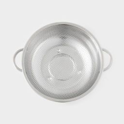 Дуршлаг с ручками «Марко», 22 см, 27×22.5×7, две ручки, цвет хромированный