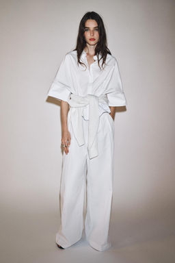 ZW COLLECTION POPLIN SHIRT - Zara фото 4