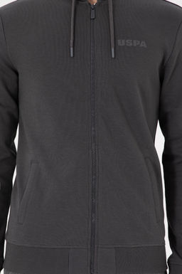 Мужской вязаный кардиган антрацитового цвета Неожиданная скидка в корзине - U.s. polo assn фото 6