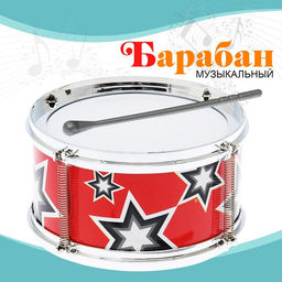 Детский музыкальный инструмент Барабан: Ритм, МИКС - Simaland фото 4