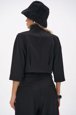 Короткий пиджак Джуди (чёрный) - Эльза фото 20