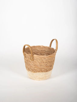 Корзина с ручками размер S ,цвет беж, арт JH-00622