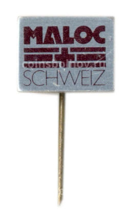 Значок рекламный Maloc (Швейцария)