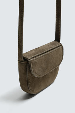 MINI LEATHER CROSSBODY BAG - Zara фото 11