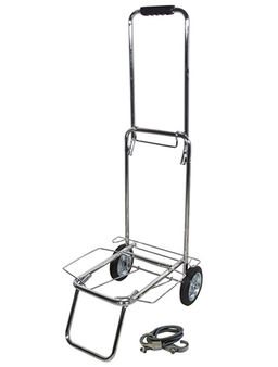 Тележка BX-55ZD-2 серебристый металлик, металл. колеса (093533)