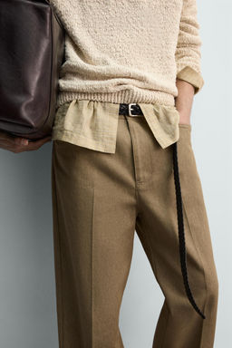 LIMITED EDITION STRAIGHT-LEG TROUSERS - Zara фото 15