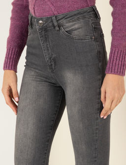 Koyu Gri Skinny Fit Jean Pantolon