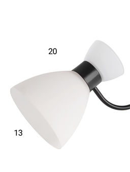 Люстра 20135/5BK, 5×60 Вт, E27, 60×60×32 см, белый/чёрный