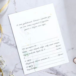 Цена за 8 шт. Приглашение на свадьбу в крафтовом конверте «Белые розы», 10 х 15 см.