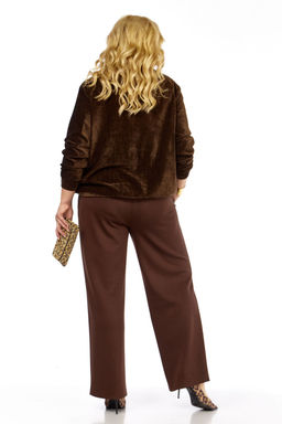 Костюм Элль стиль 2432 коричневый  фото 2