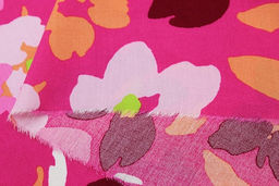 Штапель Лоретта цв.фуксия, ш.1.45м, вискоза-100%, 100гр/м.кв - Купава фото 12