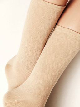 Цена за 2 пары CONTE ACTIVE Носки женские хлопковые (удлиненные) бежевый - Conte elegant фото 2