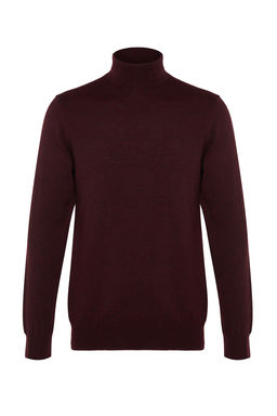 TRENDYOL MAN Bej Slim Fit Yunlu Yar?m Bal?kc? Yaka Basic Triko Kazak TMNAW21KZ1595 - Trendyolmilla фото 30