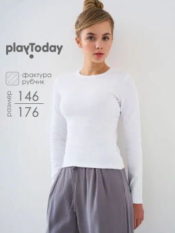 PlayToday / Фуфайка трикотажная для девочек (футболка с длинными рукавами)