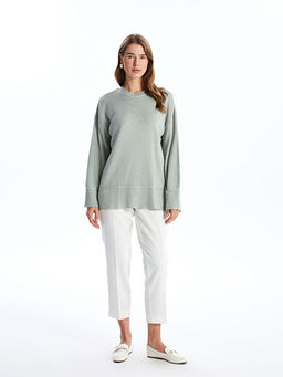 Bisiklet Yaka Kad?n Triko Tunik