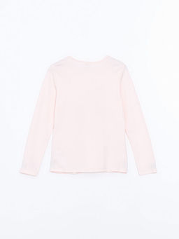 Bisiklet Yaka K?z ?ocuk Ti??rt - Waikiki фото 3