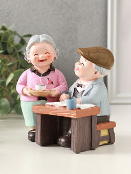 Фигурка полистоун «Дедуля с бабулей - семейные будни», 13×8.5×12 см