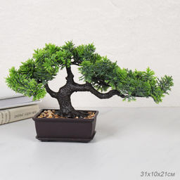 Цветочная композиция Бонсай 31х10х21 см / ZH-012 /уп 12/120/ кашпо + дерево набор