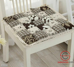 Сидушка на стул, лоскутный
