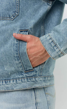 Куртка джинс P511-1256 l.blue