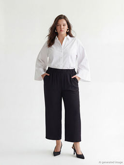 Beli Lastikli Geni? Pa?a Kad?n Pantolon