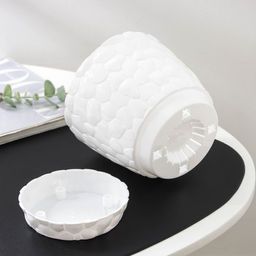 Горшок с поддоном «Камни», 1.4 л, белый