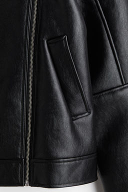 Cazadora biker con forro de borreguito - H&m фото 7