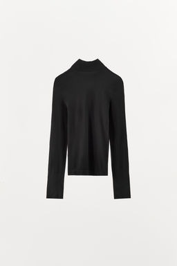 HIGH NECK TOP WITH POLYAMIDE - Zara фото 6