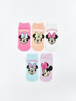 Носки для девочек 5 шт с принтом Minnie Mouse