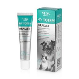 Май Тотем Оралвет гель для зубов и полости рта собак и кошек, 40 мл, 20шт упак,Веда