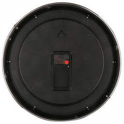 Часы настенные Гигант д41,5см, h6см, мягкий ход, циферблат фиолетовый полосатый; цифры арабские, серебряный; корпус пластик, серебряный; в коробке (Китай) - Домашняя мода фото 3