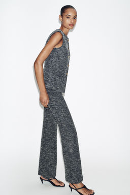TEXTURED BUTTONED WAISTCOAT TOP - Zara фото 4