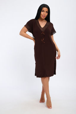 Ночная сорочка из вискозы Олеся шоколад - Амадэль фото 22
